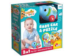 4776bb9a9ea80bd334e3c08324a5bf75 *Carotina Baby Elephant Car & Puzzle - immagine 1