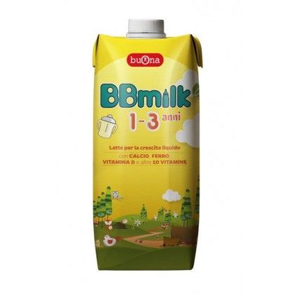 497476225e3c344ed661f8ae7c4b201d Bbmilk 1-3 anni Latte Liquido ml.500 - immagine 1