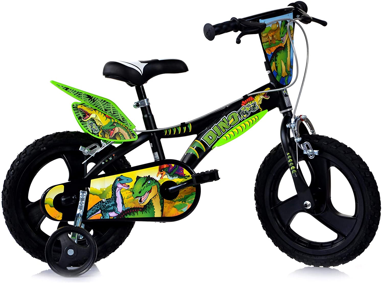 49be89e639c2b49e8b137438cb60ae27 Bicicletta 16" DINO T-rex - immagine 1
