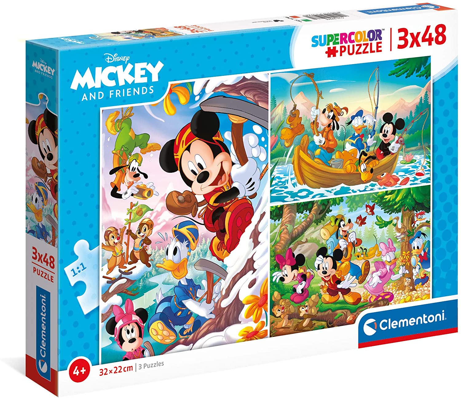 4a188559cb171bc88e446c3731b57e9a Clementoni Puzzle 3x48 Pz. Mickey and Friends - immagine 1