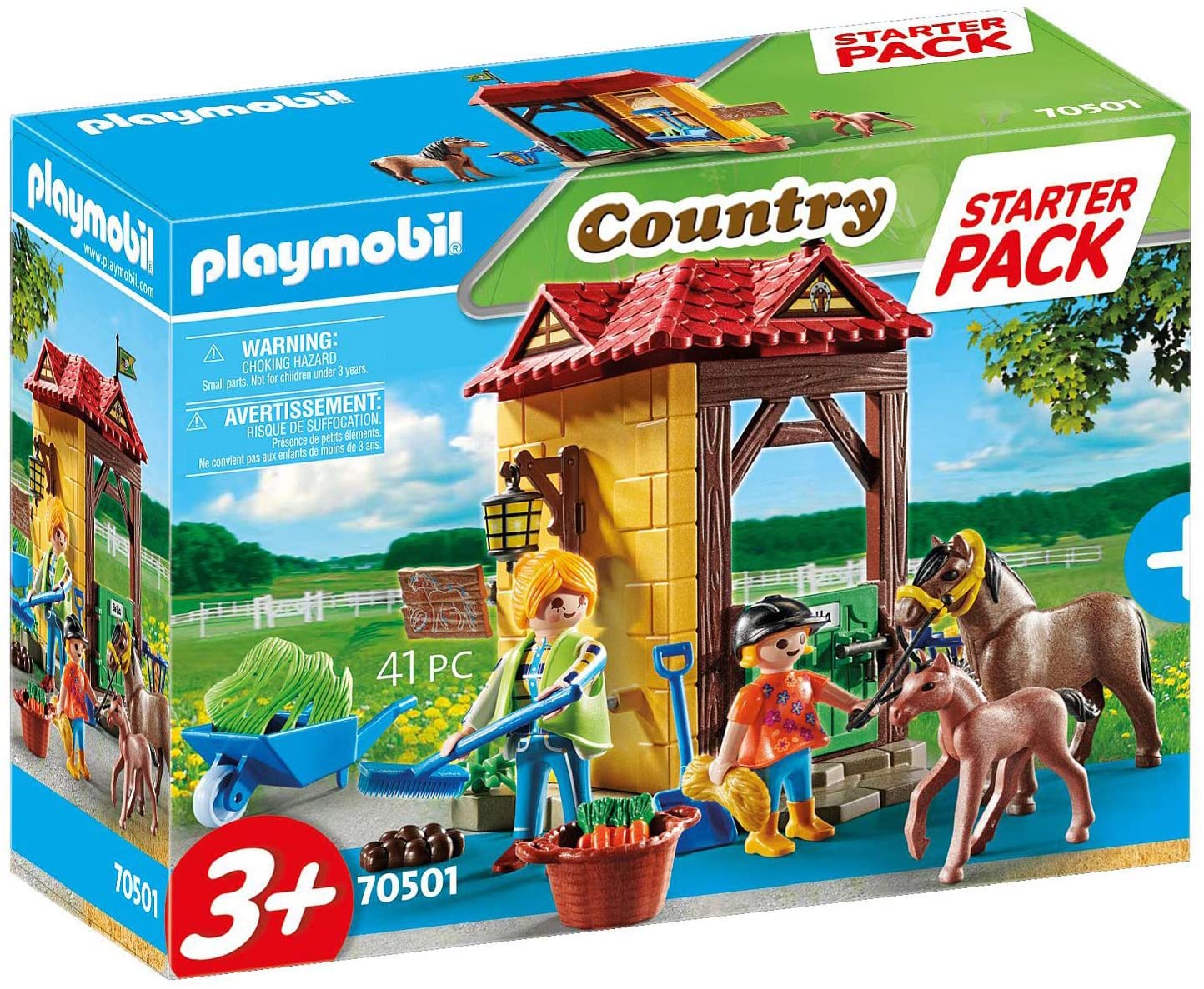 4bb45000476d9a0a52e1cae9da5f99ea PLAYMOBIL STARTER PACK MANEGGIO - immagine 1