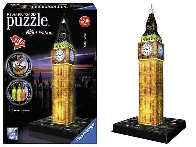 4c38908cdc053d7cdf1e229138422ca2 Ravensburger Puzzle 3D Big Ben - Night Edition - immagine 1