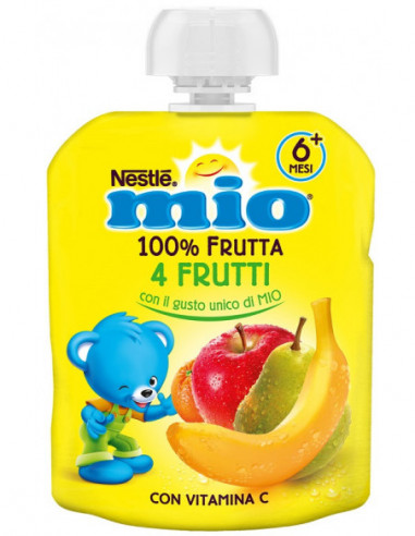 4c435462b4e35ae0e3cae18ef763a2e2 Mio Pouch Frutta gr.90 - 4 Frutti - immagine 1