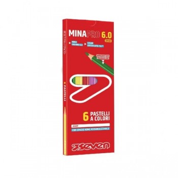 4ce2d8328183c61aa47f3e4da73fac1a PASTELLI MINAPRO 6.0 # - SCATOLA 6 PZ SEVEN PASTELLI - immagine 1