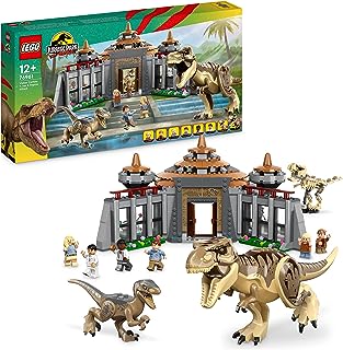 4fb2830bd03b3172955235bff5434f44 Lego Jurassic World Centro visitatori: l’attacco del T. rex e del Raptor - immagine 1