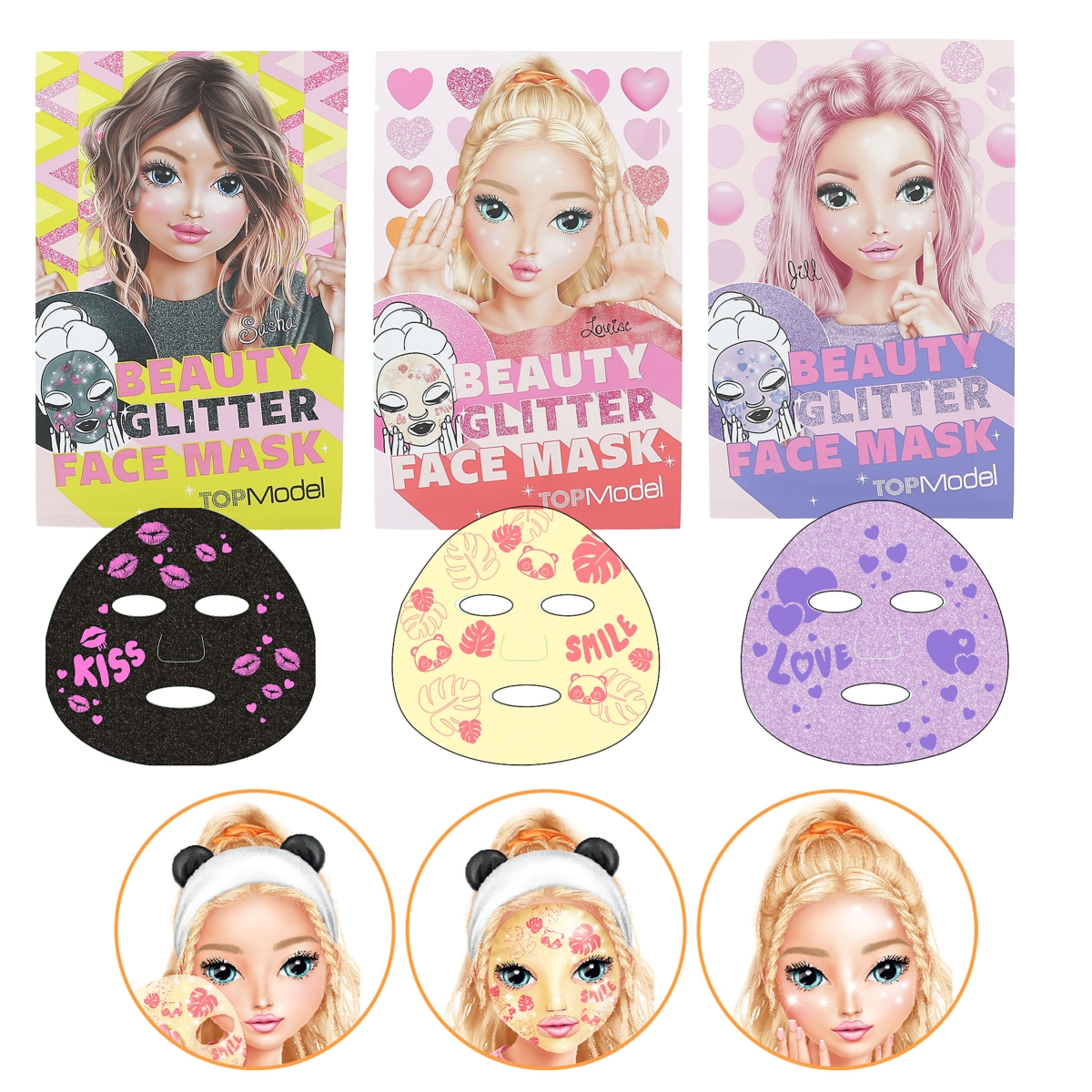 5049548f266d6b3ada2f3cb320c1db3f TOPModel Face Mask Glitter BEAUTY and ME - immagine 1