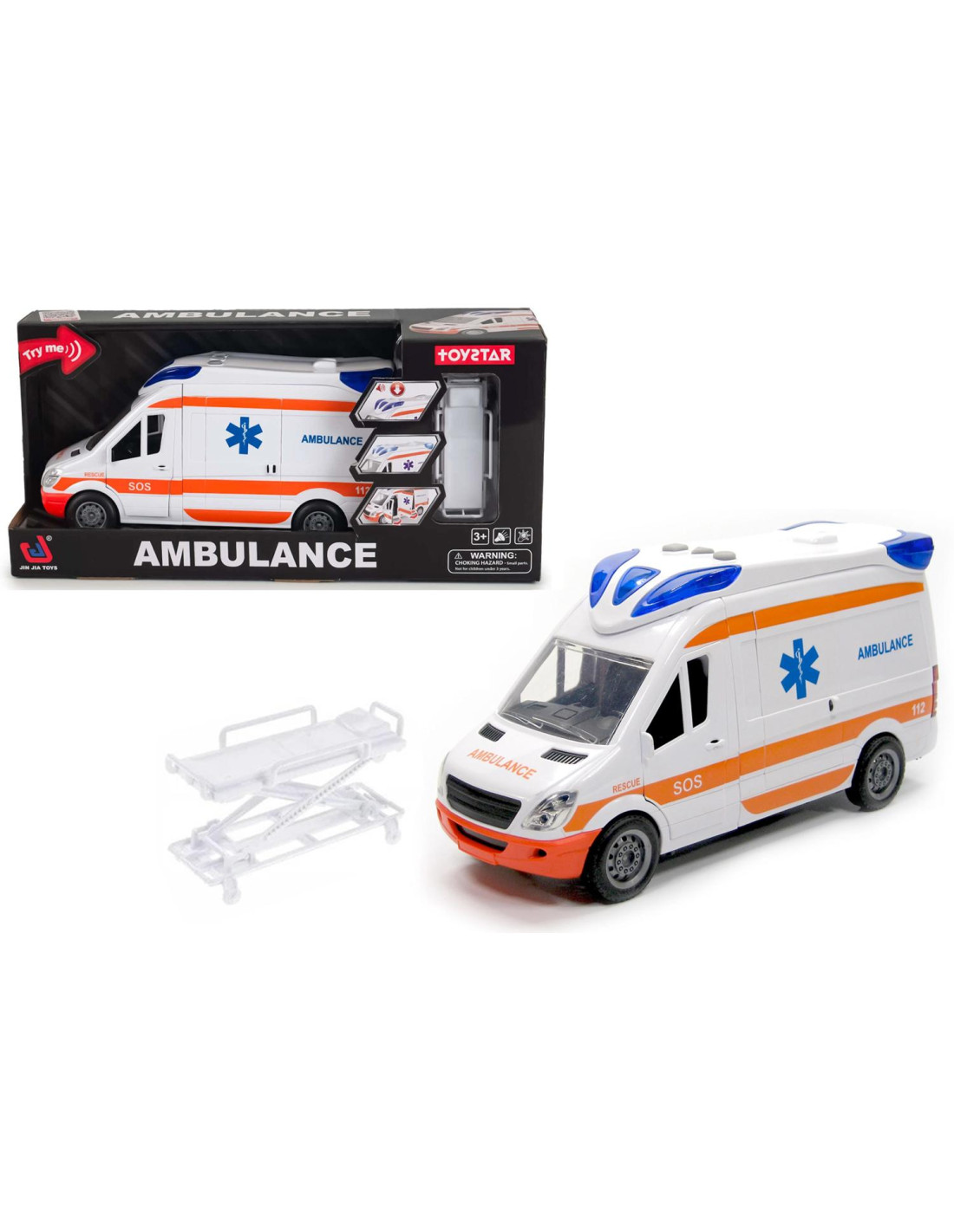 520e13c62452aef2c5922ba148b00bb7 Ambulanza con Accessori luci e suoni - immagine 1
