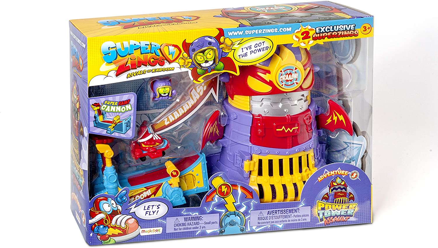526e2c8a394a90fcef68a2d4c6f7916c Superzings S - Playset 1x4 Adventure 3 Power Tower Assault - immagine 1