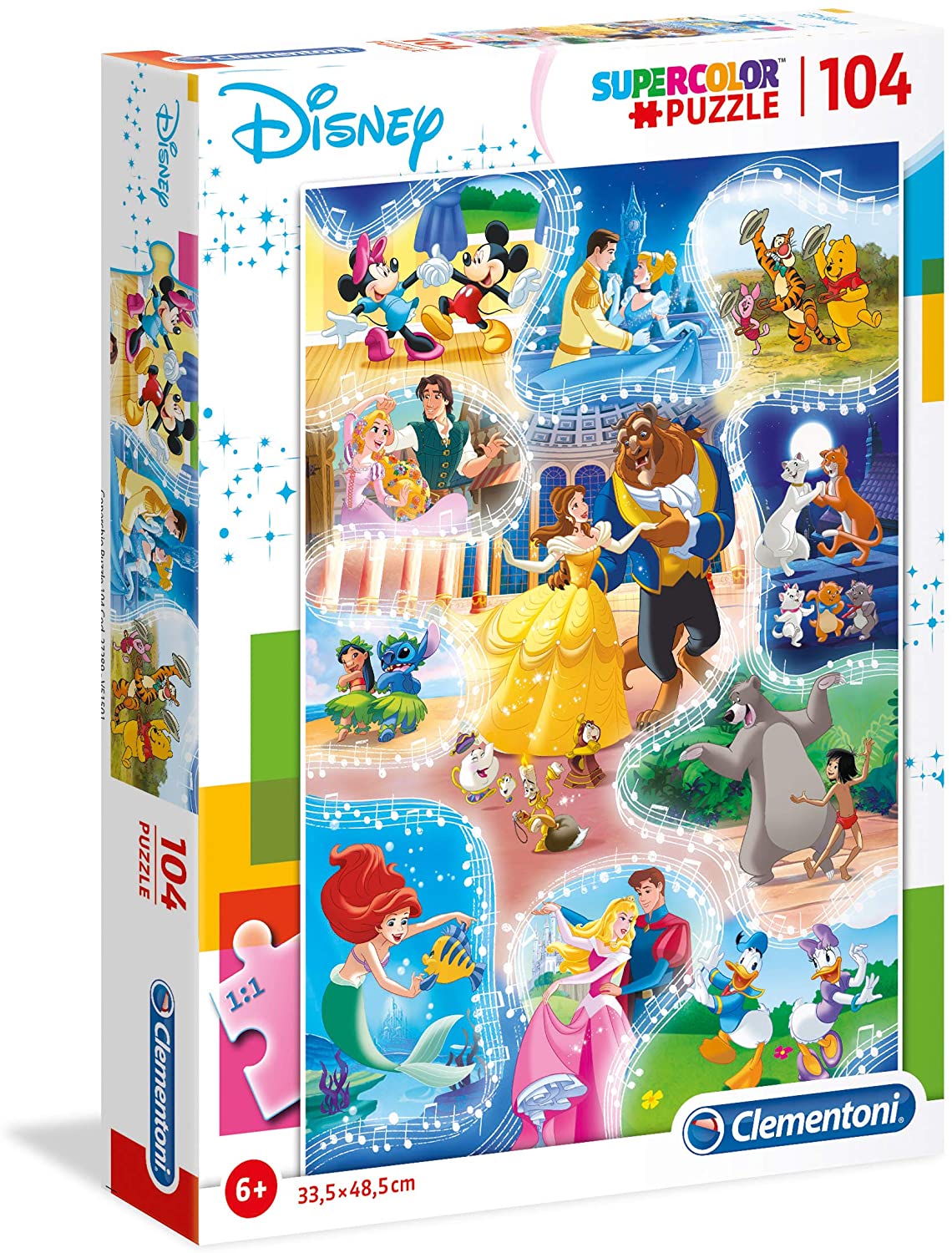5361aea325e5308bd50833f857014949 Clementoni Puzzle 104 pz. Disney Dance Time - immagine 1
