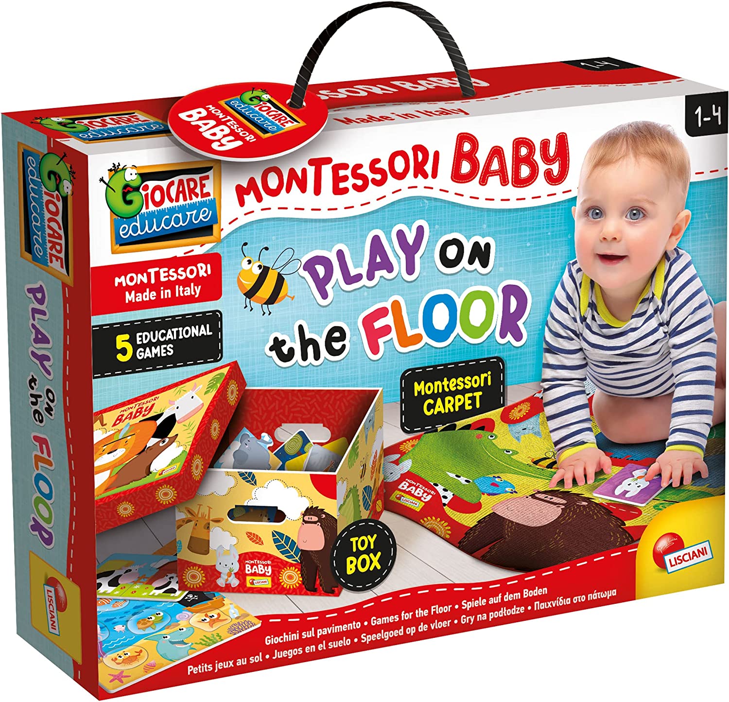 5405196208a413e0ea554e9d6e231aa2 Lisciani Montessori Baby Giochini sul Pavimento - immagine 1