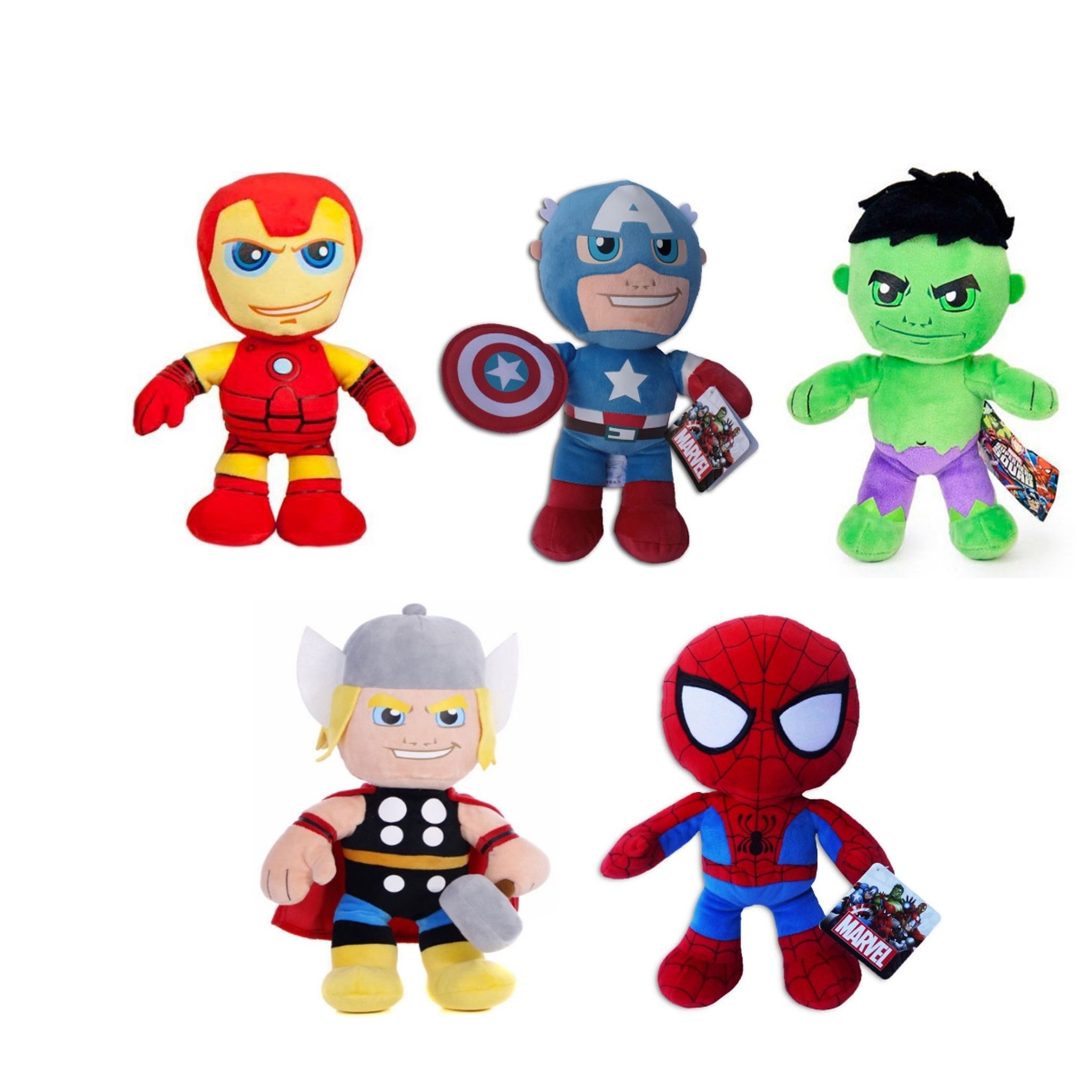 540a6528bf0e5ac59e1b9ea4c60ff2d2 Peluche Avengers 12 cm Assortiti - immagine 1
