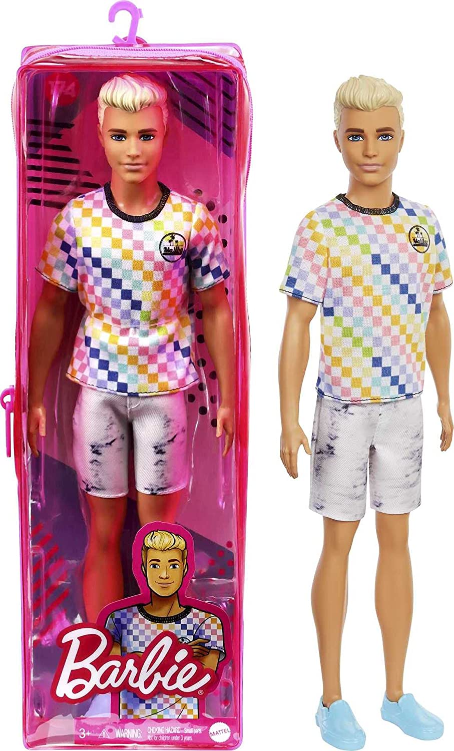 545393773c4f0577ae65bd51cc58177e Barbie Fashionistas - Ken Biondo con Vestiti alla Moda - immagine 1
