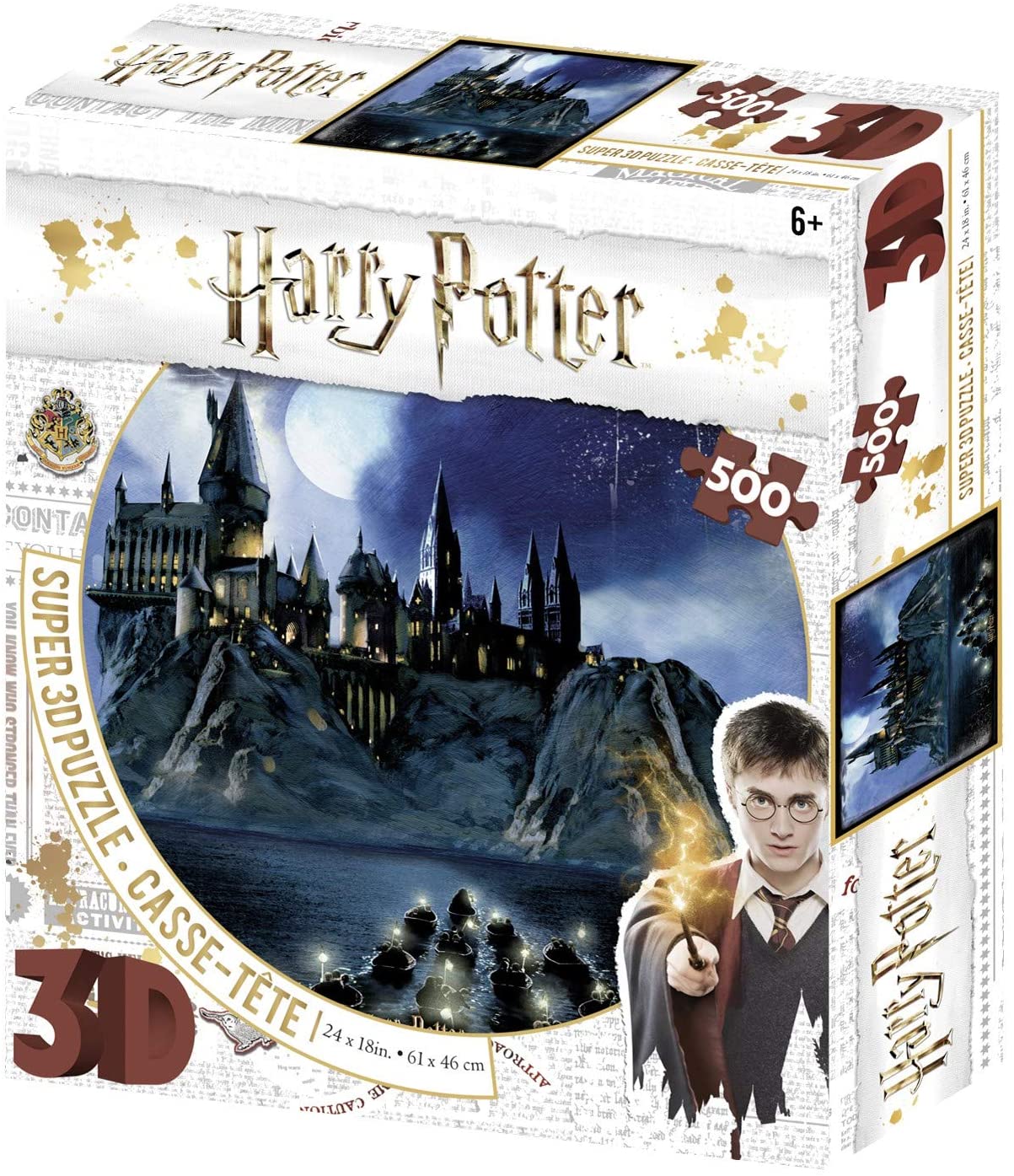 54740c403f6d08dab3871988931959c9 Prime 3D Puzzle HARRY POTTER: Hogwarts 500 pz - immagine 1
