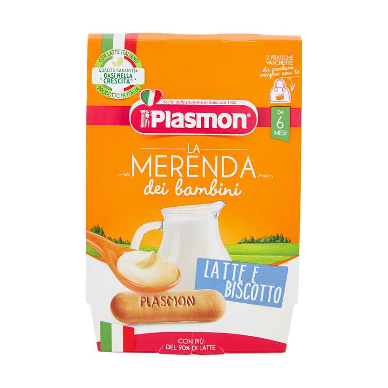 54798020333a103a4506d6a64bb1b5f5 Plasmon Merenda al Latte 2x120 gr. Latte e Biscotto - immagine 1