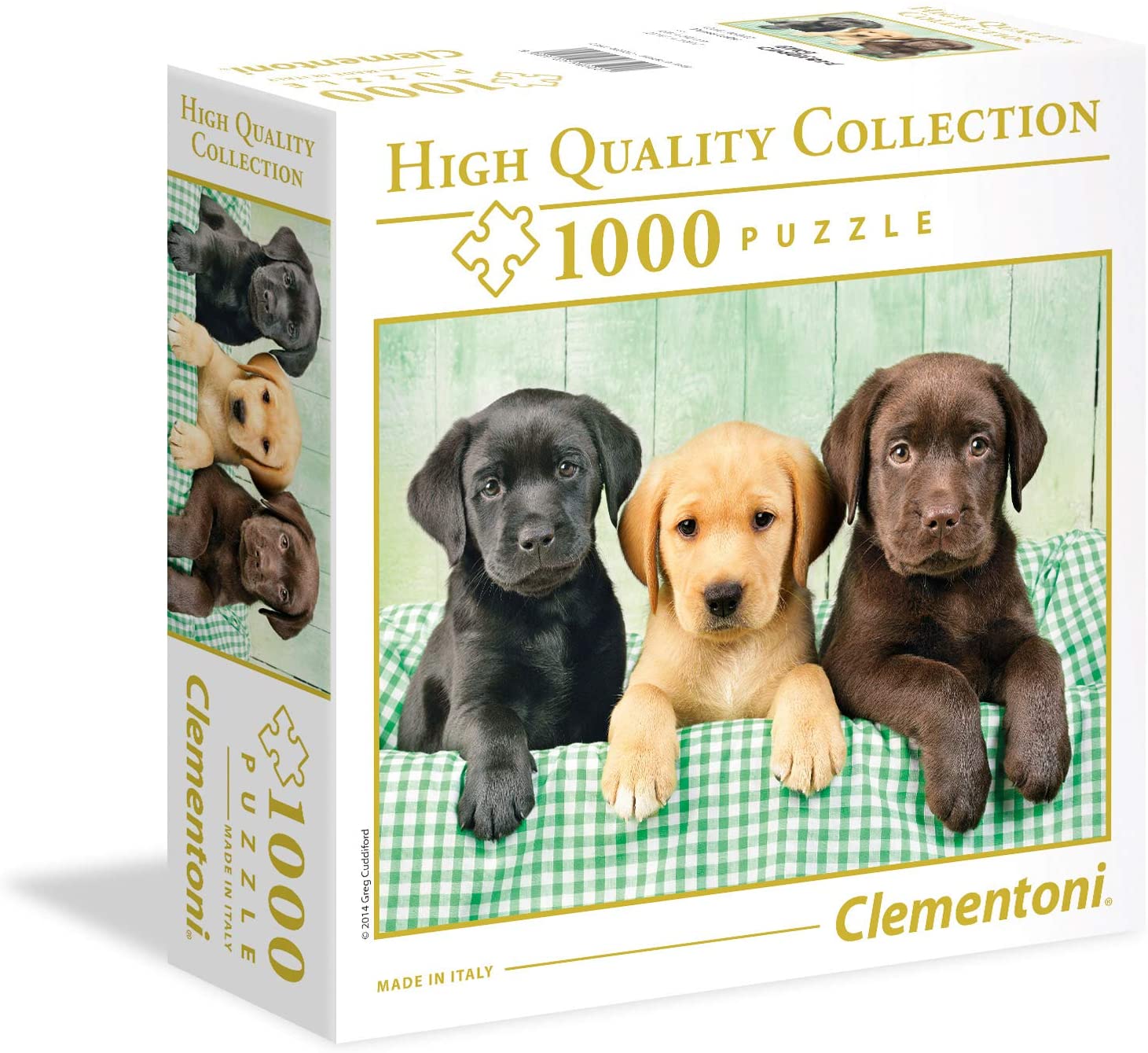 55412f1212d8768aa0f96abf38d9a1e6 Clementoni Puzzle 1000 Pz. Square Box - I Tre Labrador - immagine 1