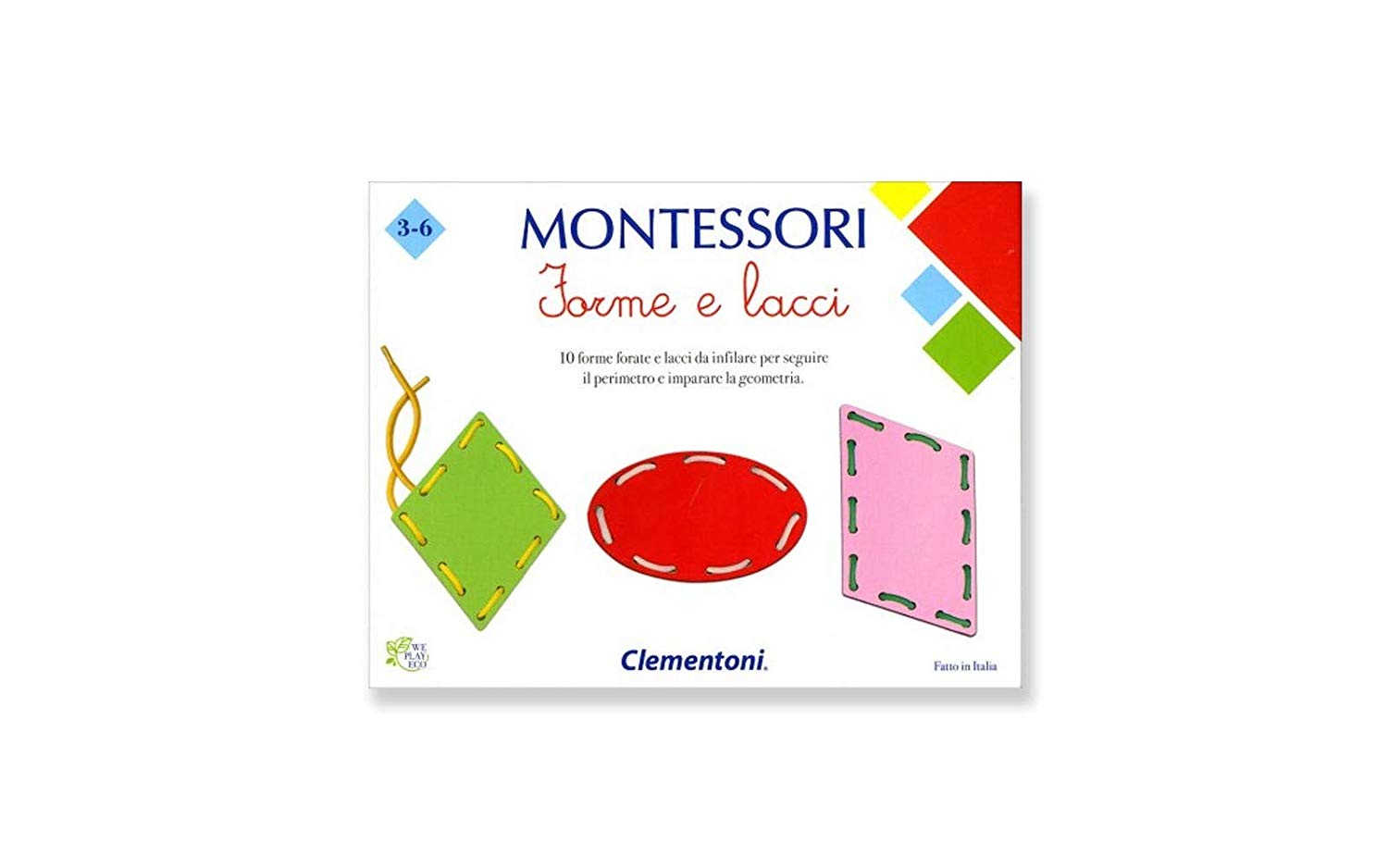 55813cca02816a9a21c48ff1c0c1e974 Clementoni Montessori - Forme e Lacci - immagine 1
