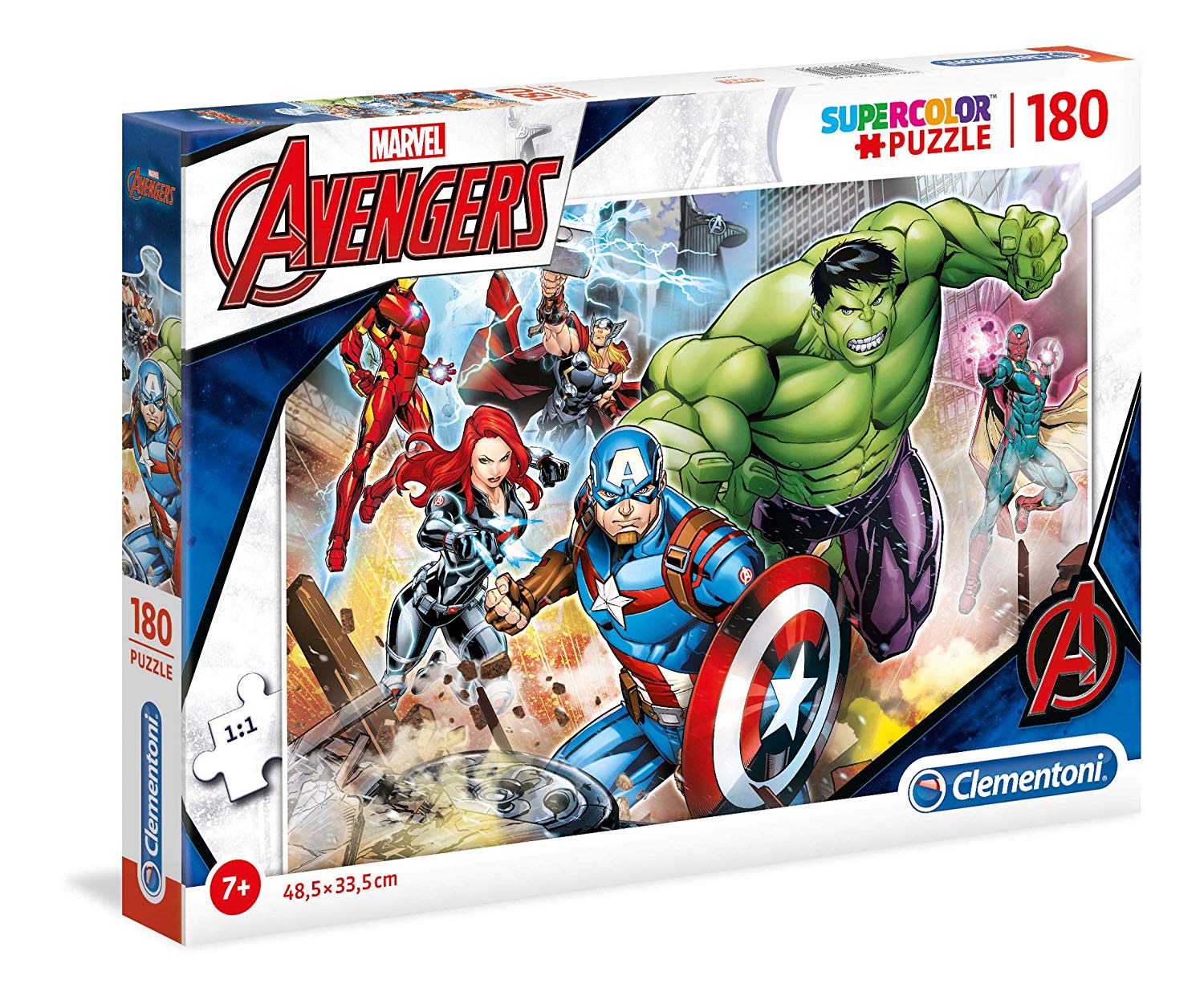55dee7e71577392b3479fe58d657a55d Clementoni Puzzle 180 pz. Avengers - immagine 1