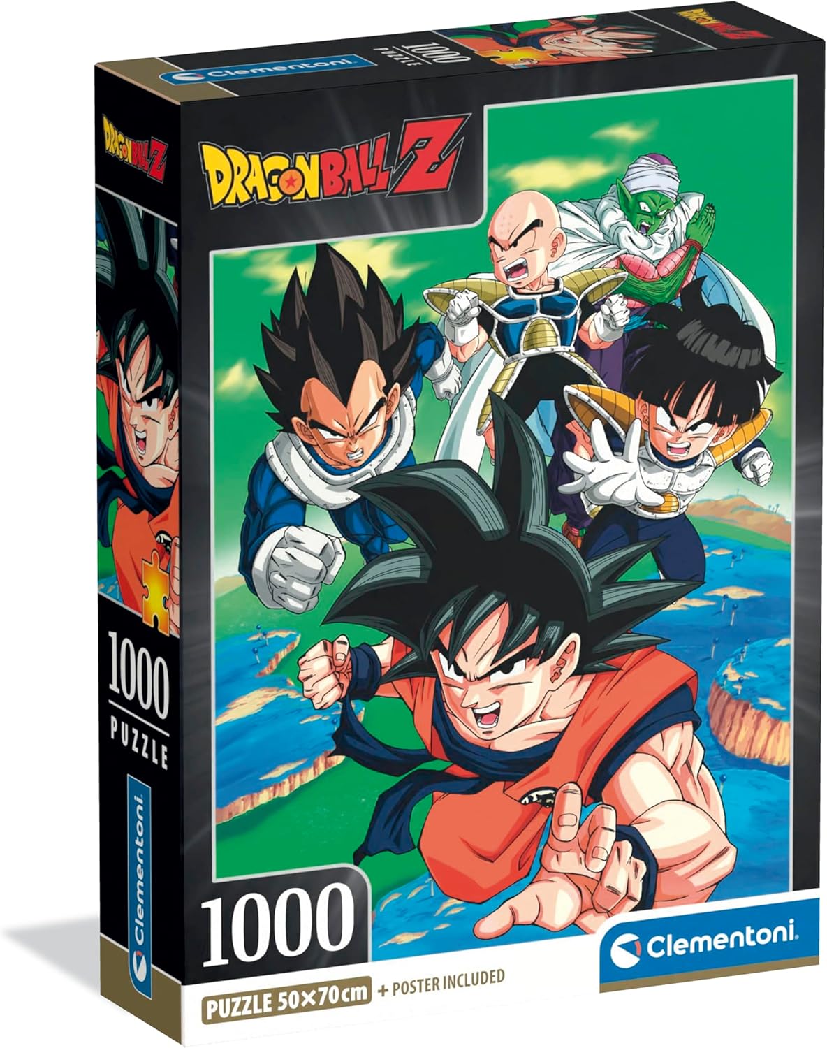 560dec76ae6617e34863da2cd1113f96 Clementoni Puzzle 1000 Pz. Dragon Ball Z - Compact Box - - immagine 1