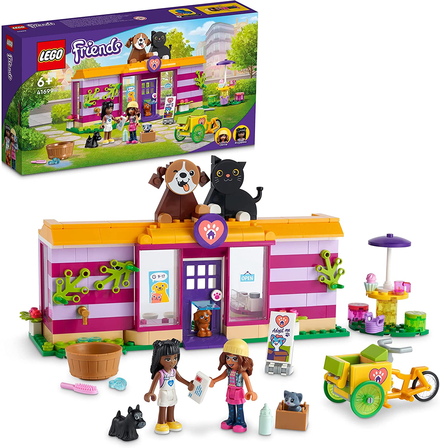 563f3858ed6b53164d21ca546149532b Lego Friends Il Caffè di Adozione dei Cuccioli - immagine 1