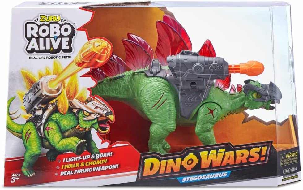 5663d11fdda8912706edb1f0a76b0545 Robo Alive Dino Wars Stegosauro Luci e suoni - immagine 1