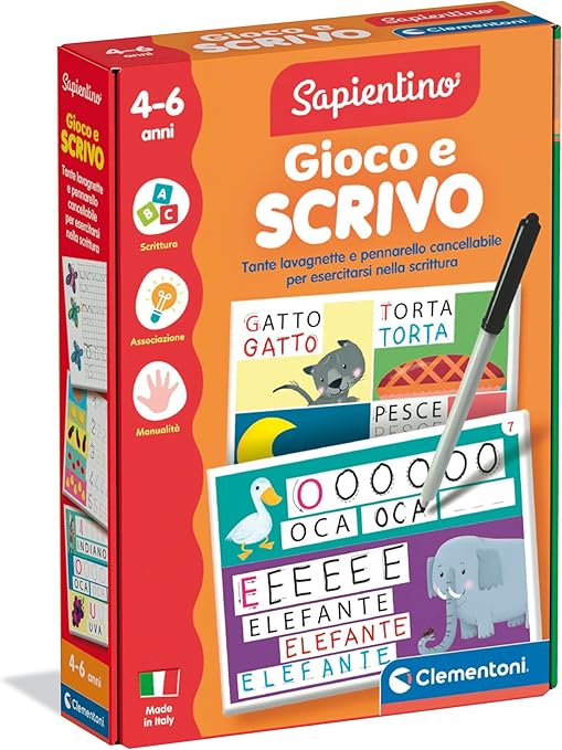56e2b1e005eca2240f76dc5657cb7374 Clementoni Montessori - Gioco e Scrivo - immagine 1