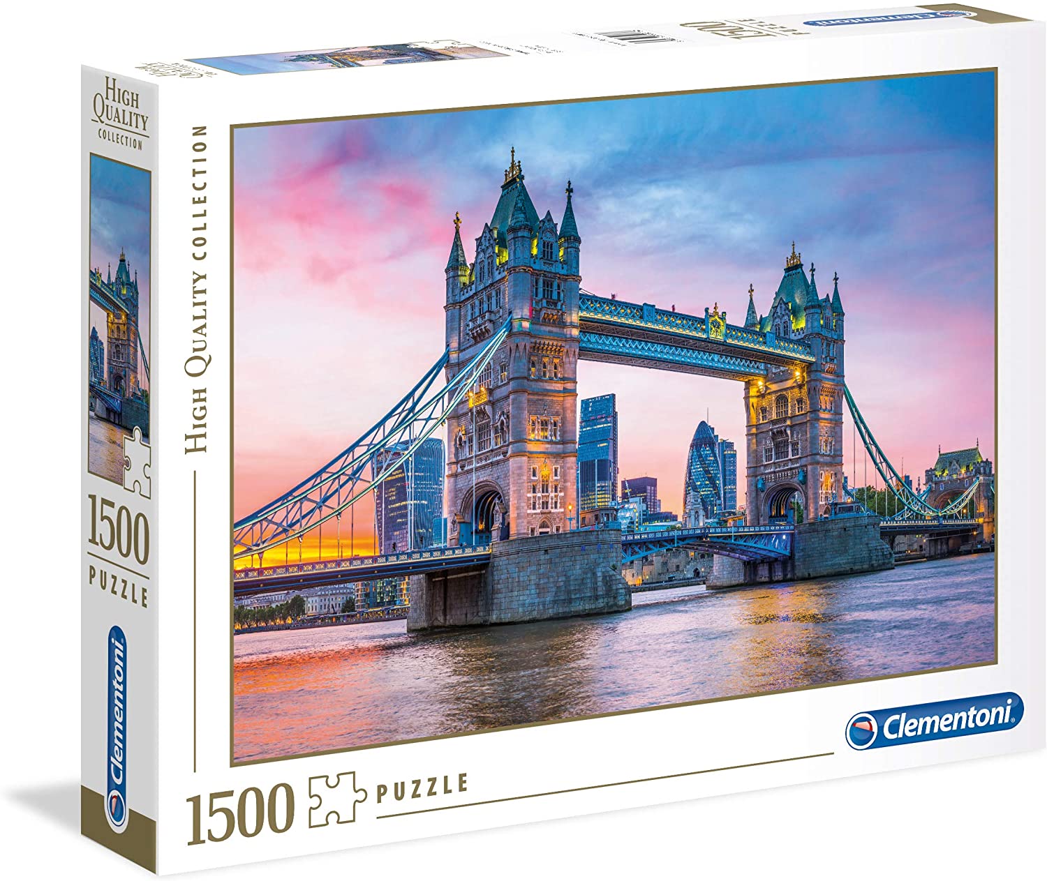 570dc0ea0edd8d603f49d09b4bd0eb97 Clementoni Puzzle 1500 Pz. Tower Bridge Sunset - immagine 1