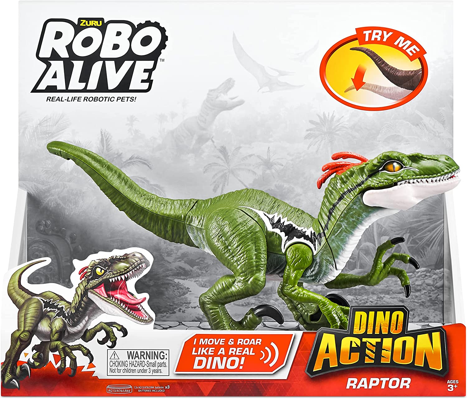 5736afa98a0992baea23b7bf765f4bf4 Dino Action Raptor Versi e Azione - immagine 1