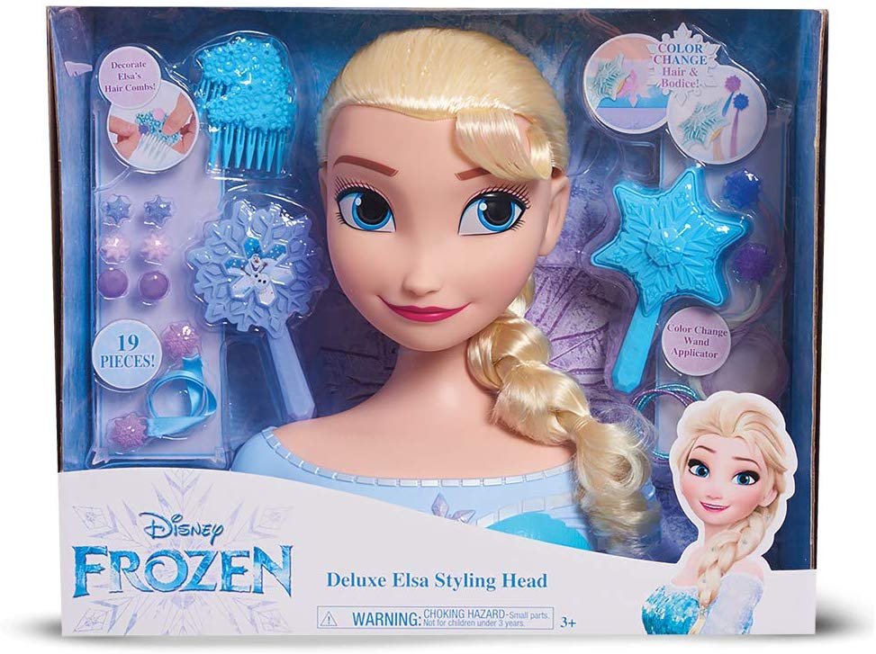 5781d5e7d8c8793f1340cb9c1c596ad1 Frozen 2 Elsa Deluxe Styling Head - immagine 1