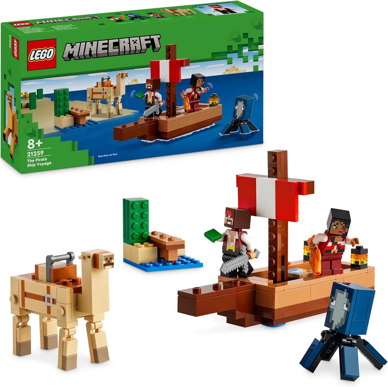 580175ebb6f00cf4b14e0a6a018169e8 Lego Minecraft Il viaggio del galeone dei pirati - immagine 1