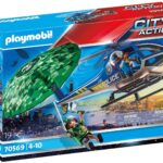 Playmobil Elicottero della polizia e Fuggitivo