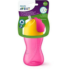 591053a4612e90185d416c8d230b7c86 Avent Tazza Colorata con Cannuccia(300ml) Femmina - immagine 1