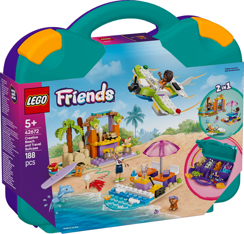 59cf0ab60cf15e4508dfc418cbcc3d06 Lego Friends Valigia creativa da spiaggia e da viaggio - immagine 1