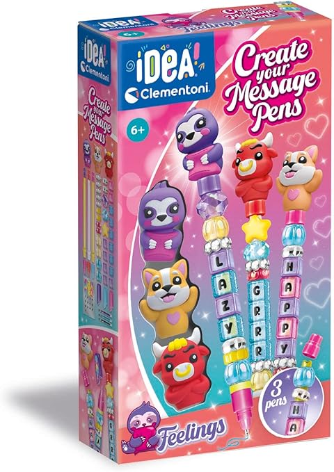 5a0209ebe76488bf47c17f962573d09d Clementoni Idea - Crea la tua Penna Messaggi - Feelings - immagine 1