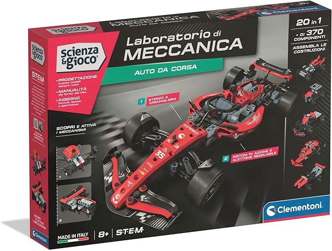 5a652652f5b974aee5f42bd530142e92 Clementoni Mechanics - Racing Car F1 - immagine 1