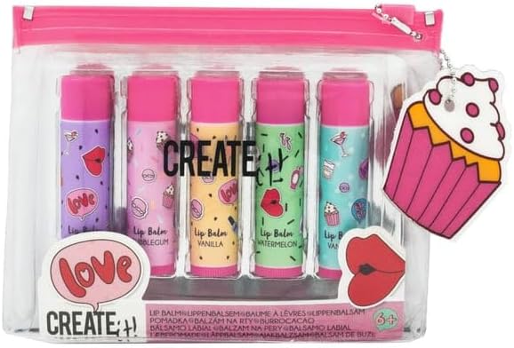 5a83ba8f43137b06cb719fd868a4a1c5 Create It! Lip Balm Pack 5 pz. con Bustina - immagine 1