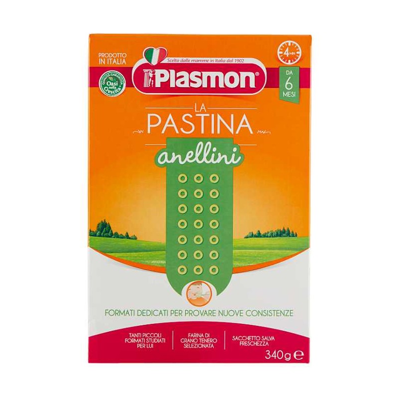 5ae663ee2b63f5cc0e93a6f127360cbb Plasmon Pasta Gr.340 Anellini Fiabe - immagine 1