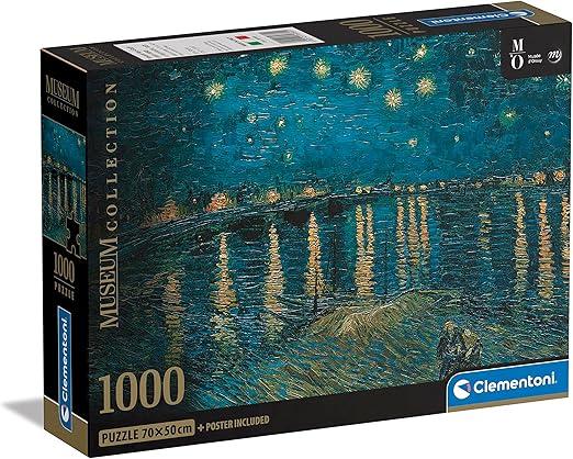 5b3deb2b873b3d82dd173936d1c8f8e0 Clementoni Puzzle 1000 Pz. HQC Museum - S. Night Over The - immagine 1