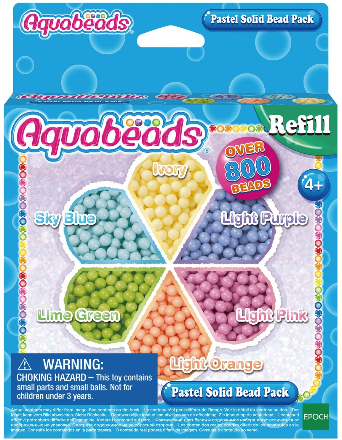 5b473735dfc95de83f305d3bc3c9dd4d Aquabeads - Scatola Perle Solide Pastello - immagine 1