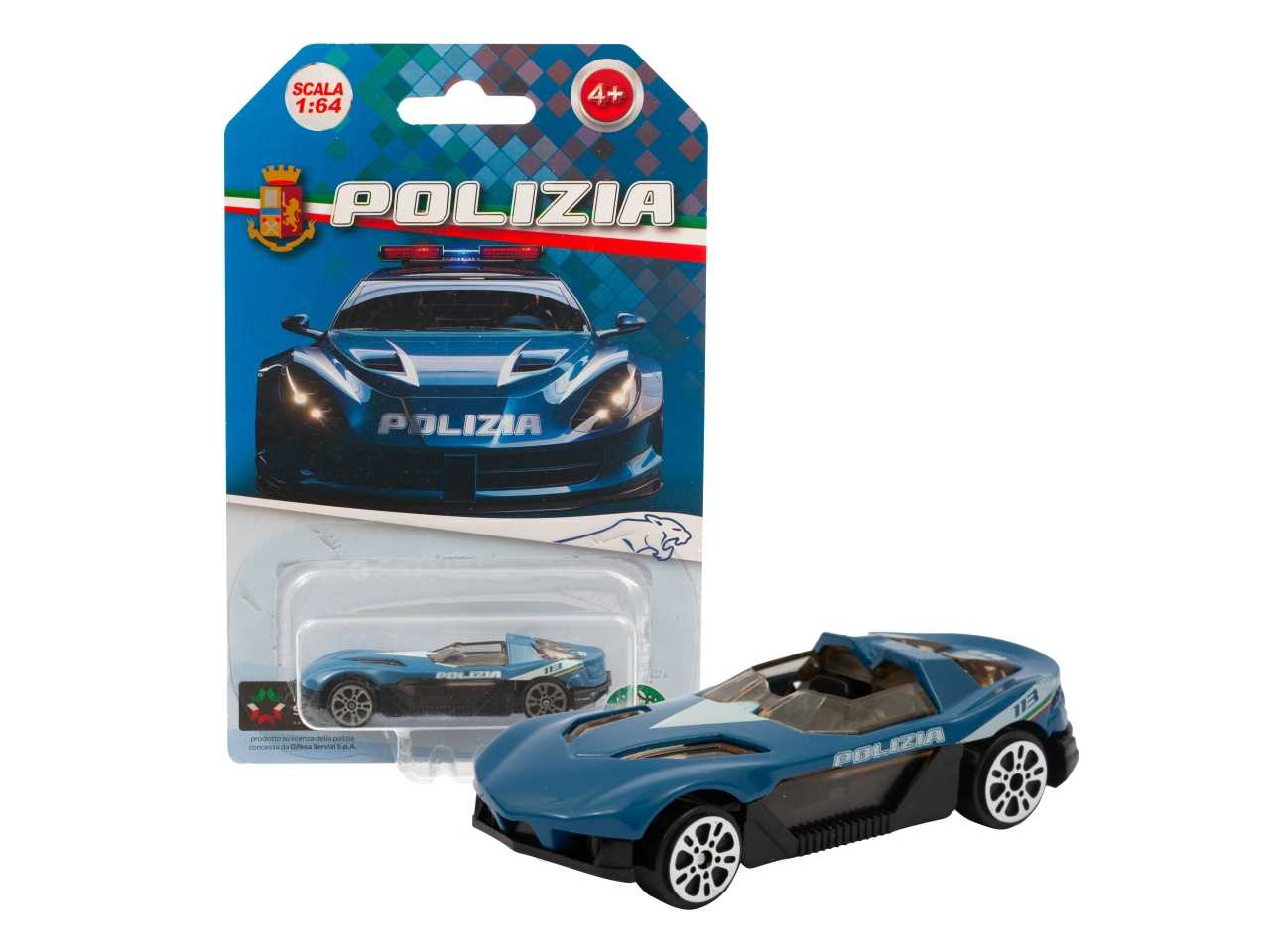 5c5ee3fbcb358a5cd7d14fd94f053f69 Polizia Veicolo die-cast 1:64 Mod.5 - immagine 1