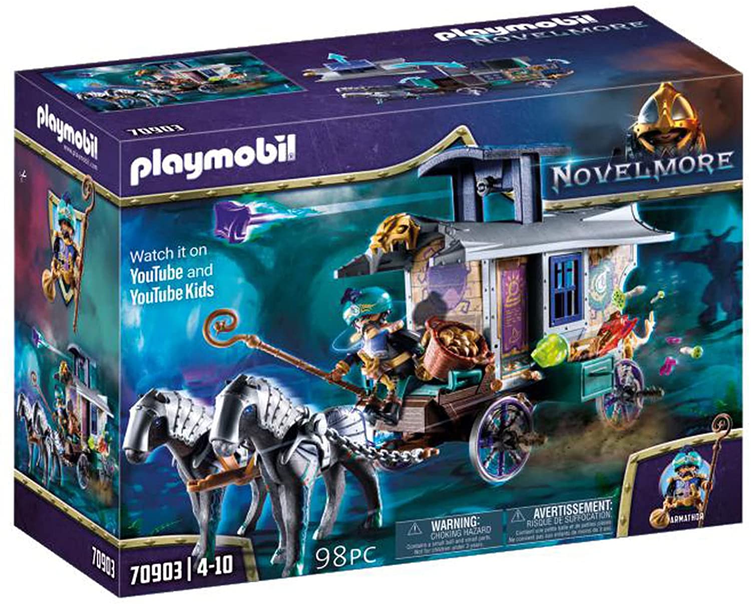 5d293b87bf3be4ae69fe2e9d55abfa44 Playmobil Novelmore Violet Vale - Carrozza del Mercante - immagine 1