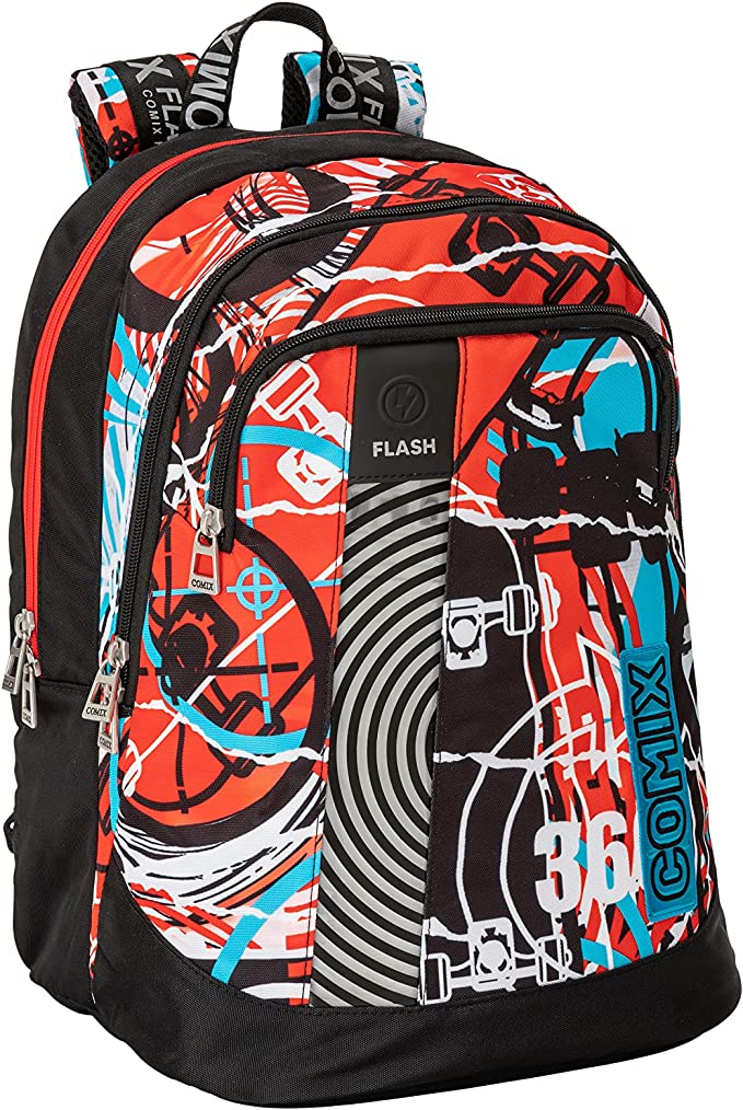 5e0ce42ff0f6bdfb1654e69dc50c7f60 ZAINO ORGANIZZATO COMIX FLASH SHAKE SKATE - immagine 1