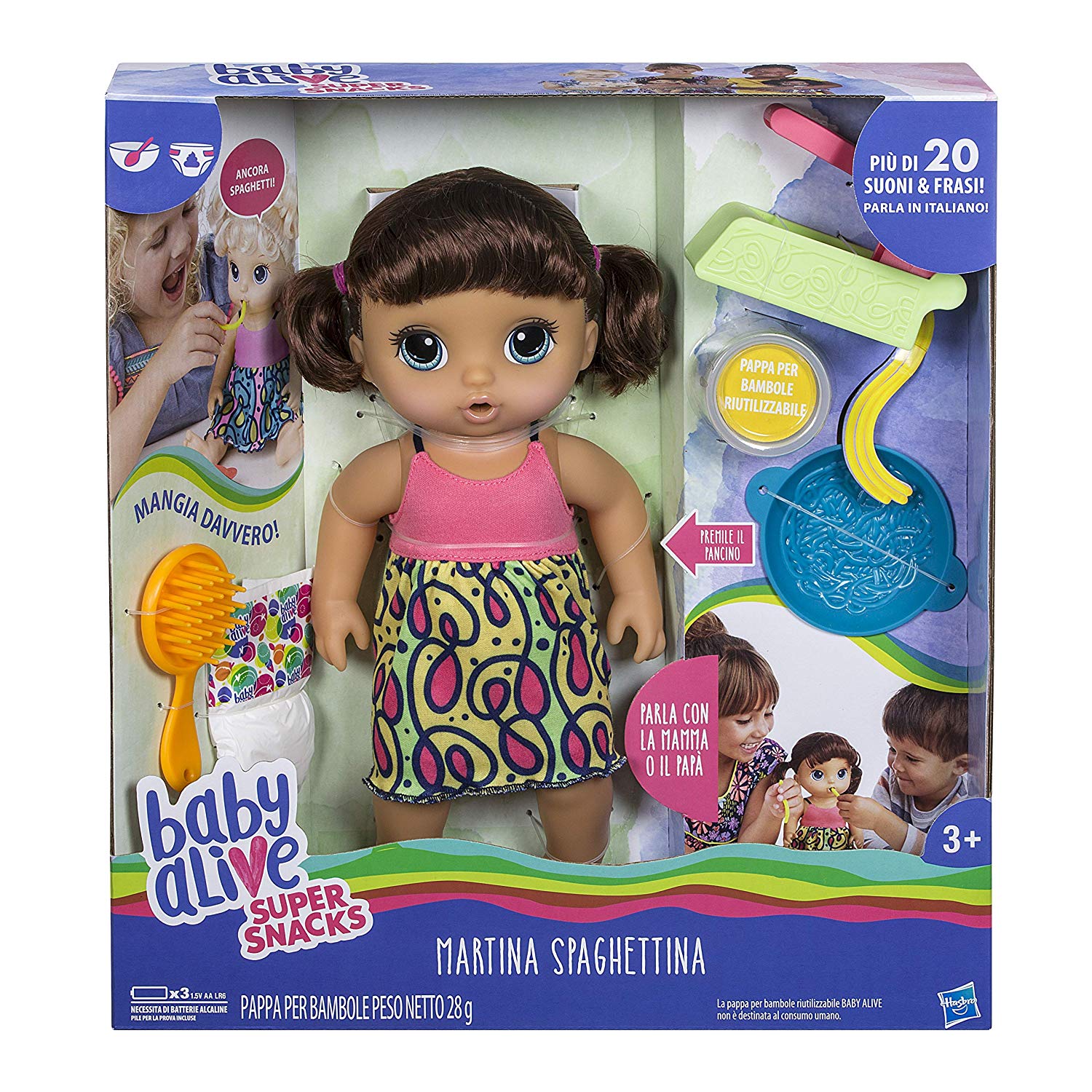 5e3c46042a9492c77276bacfed829d36 ***Baby Alive Martina Spaghettina Bruna - immagine 1
