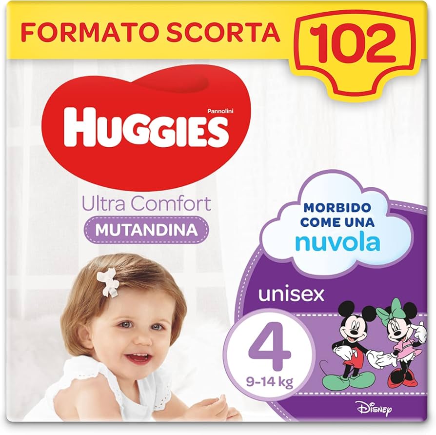 5e7c69b5a34681c04e50cce9f568a888 Huggies Pannolini Little Movers Mutandina Grande Mis.4 9-14 Kg. Pz.36 - immagine 1