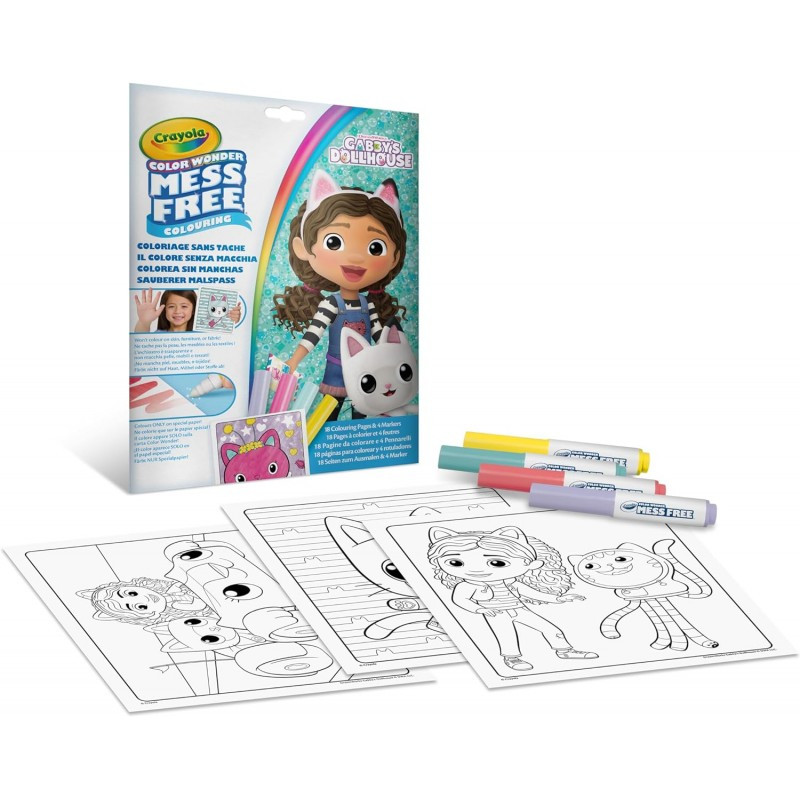 5f9d54a4b7cc755fc1f12eae593d369d Crayola Set Color Wonder Gabby's Dollhouse - immagine 1