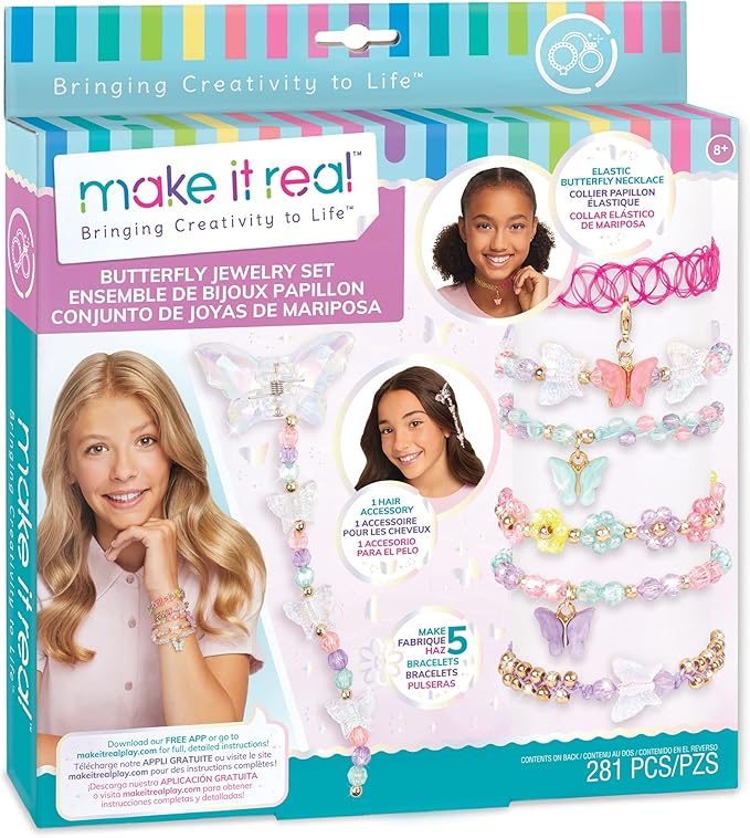 60a89b1d124d033f1107f9fd5e0af193 Make it Real Set Gioielli con Farfalle - immagine 1