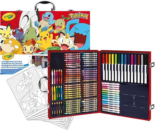615c96c7d15e3ba44d4ee3f2bd1d356e Crayola Valigetta dell'artista Pokemon - immagine 1