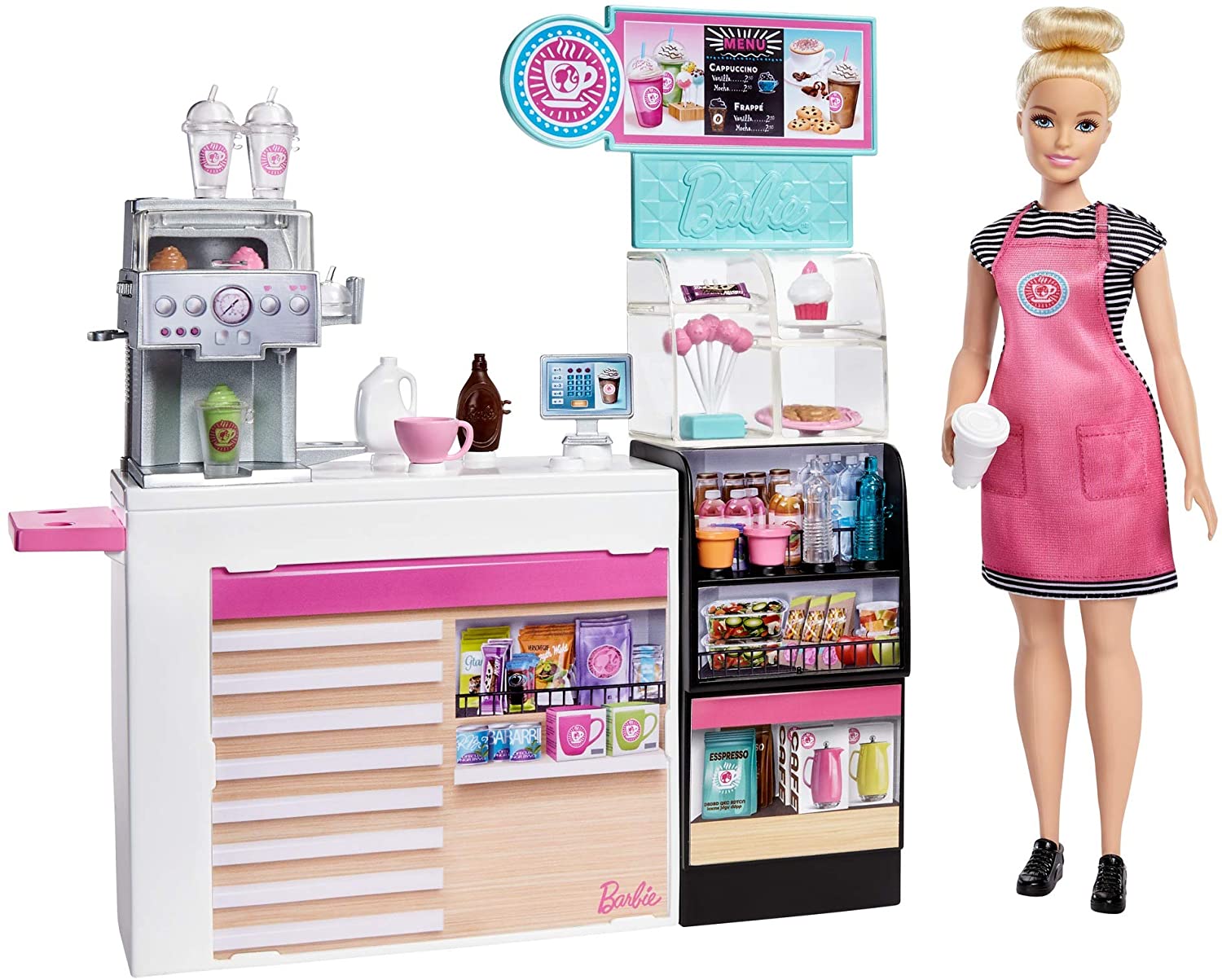 61cd1ac648ade1b0f1001d1d0073980e Il Coffee di Shop di Barbie con Bambola - immagine 1