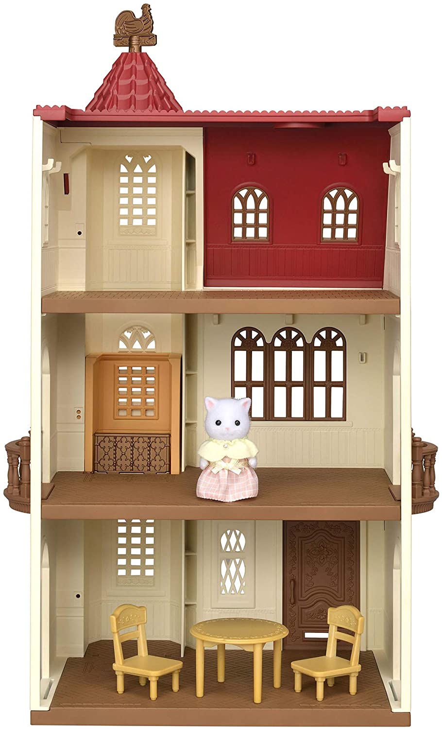 6226b2322e52d2ad4f66b46db35d4e9f Sylvanian Families Torre dal tetto rosso - immagine 1