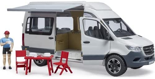 62917d1c2014f12515844a99f79edec4 Bruder Mercedes Sprinter Camper con Personaggio - immagine 1