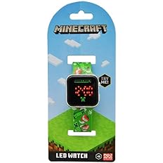 63418ff247ea7e0892429b35eebed079 Orologio Digitale Led Minecraft - immagine 1